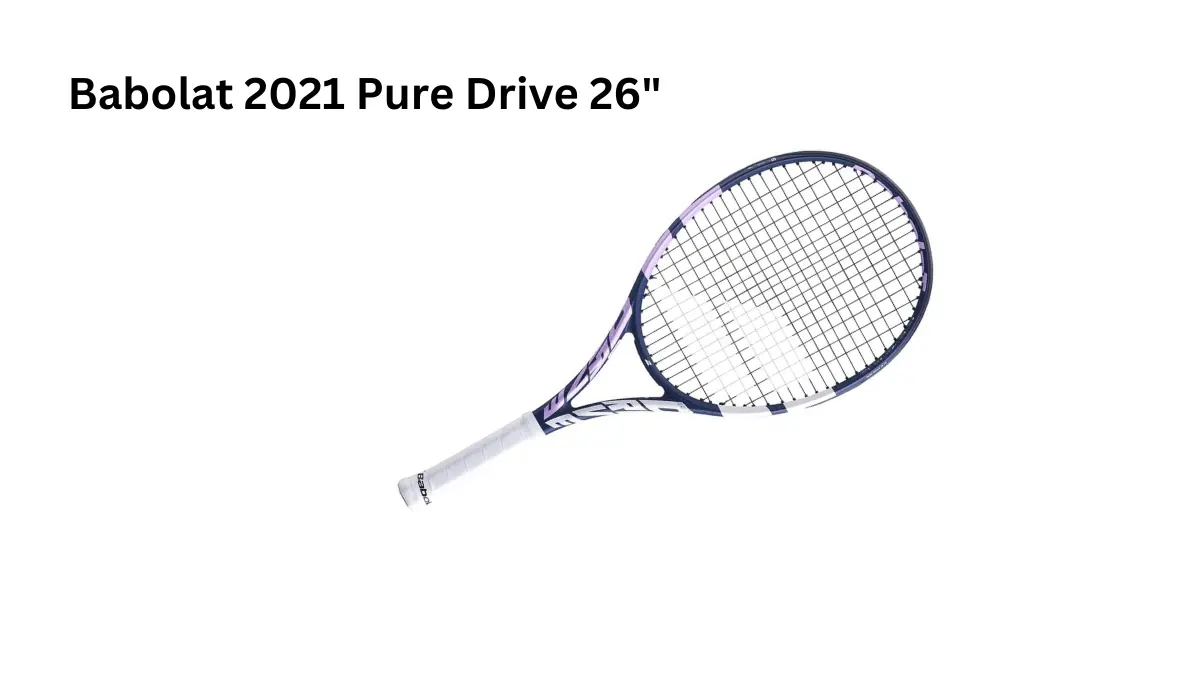 Babolat Pure Drive 26 - powerful graphite frame, the best tennis racket for juniors transitioning to yellow ball