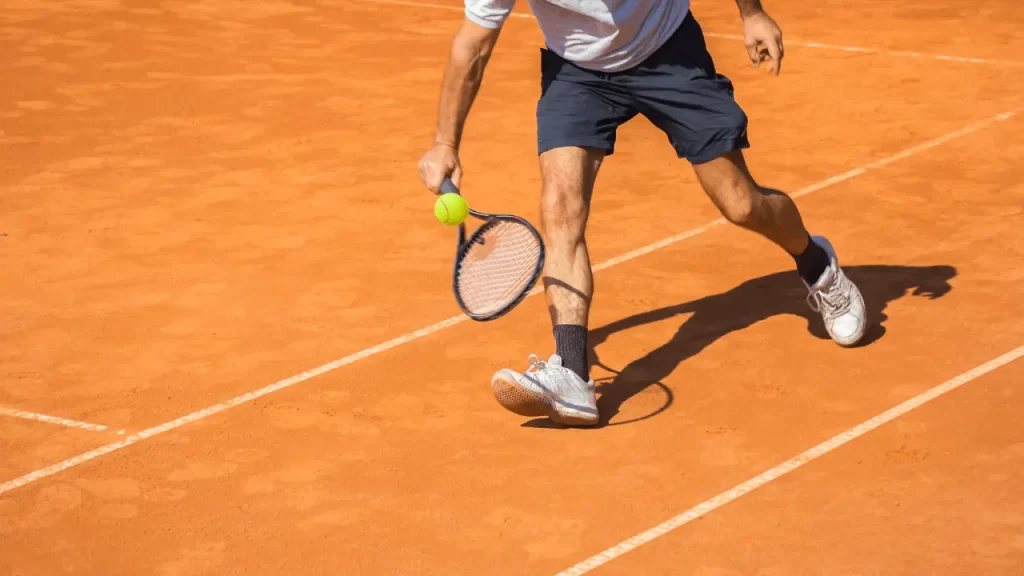Player Holding Racket
