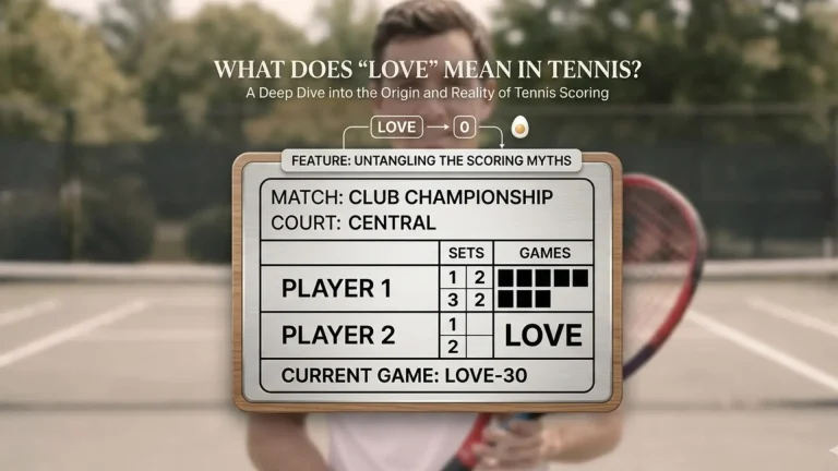 What does love mean in tennis? - Tennis Scoring